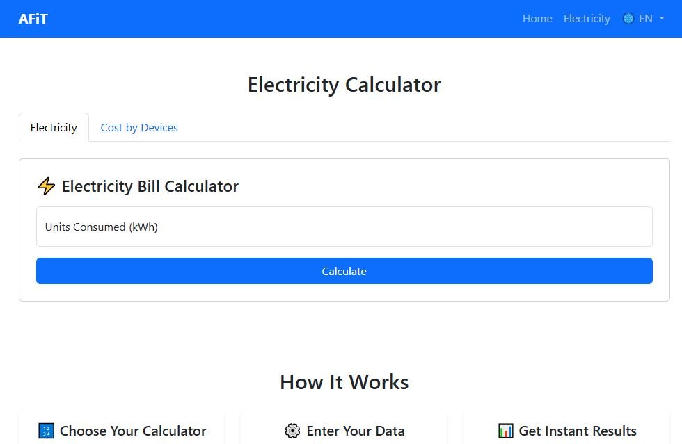 Gallery image for AFiT Electricity Calculator